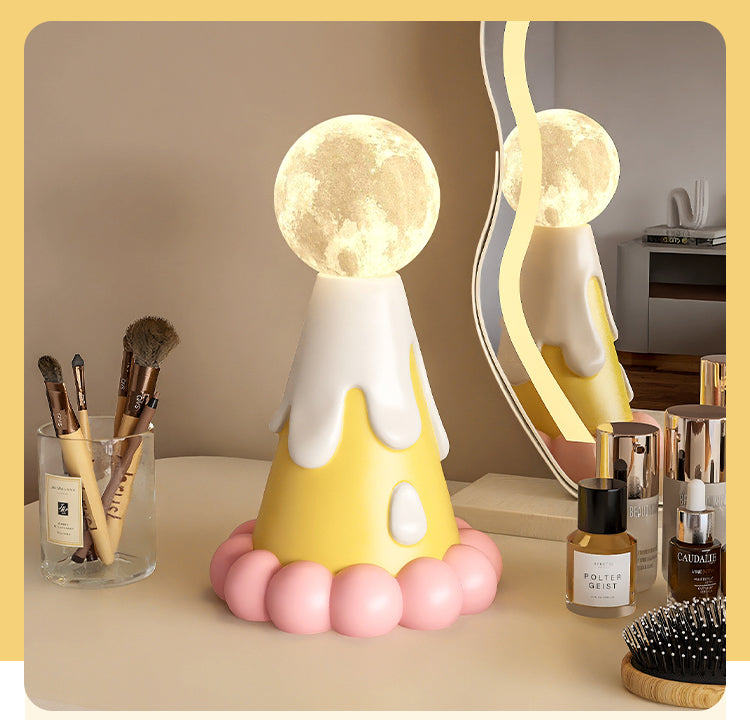 Cute Cream Tart Night Light - Dessert-Inspired LED Bedside Lamp for Kids & Home Decor