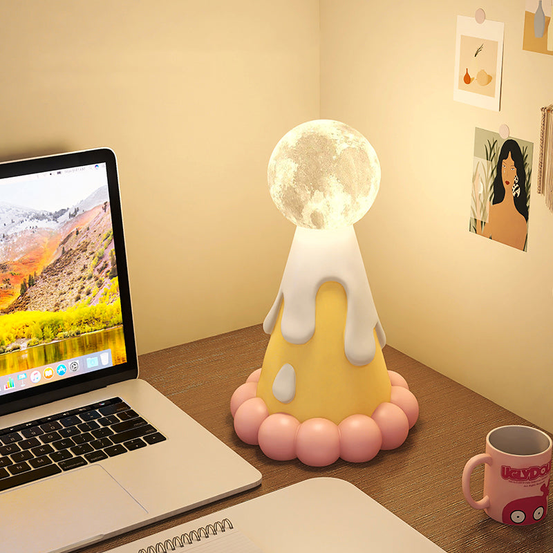 Cute Cream Tart Night Light - Dessert-Inspired LED Bedside Lamp for Kids & Home Decor