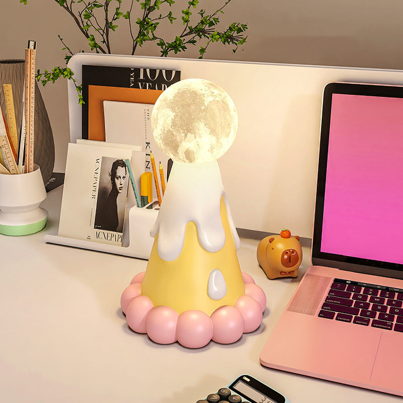 Cute Cream Tart Night Light - Dessert-Inspired LED Bedside Lamp for Kids & Home Decor