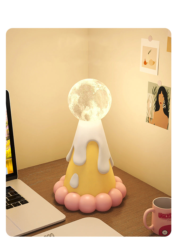Cute Cream Tart Night Light - Dessert-Inspired LED Bedside Lamp for Kids & Home Decor