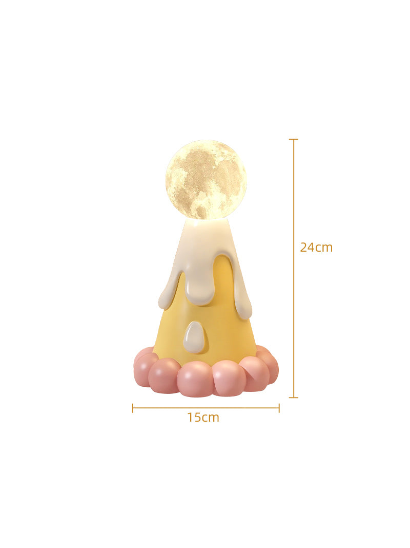 Cute Cream Tart Night Light - Dessert-Inspired LED Bedside Lamp for Kids & Home Decor