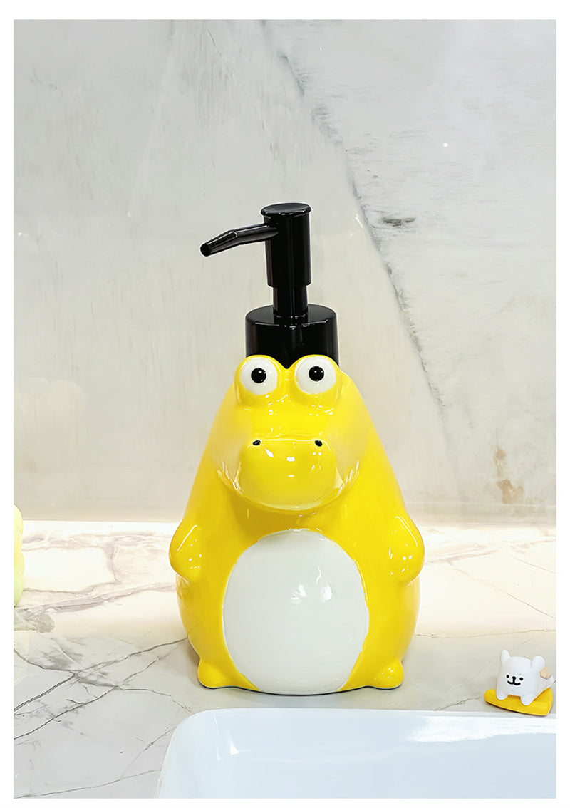 Cute Crocodile - Shaped Liquid Dispenser, Cartoon Bathroom Soap/Lotion Pump