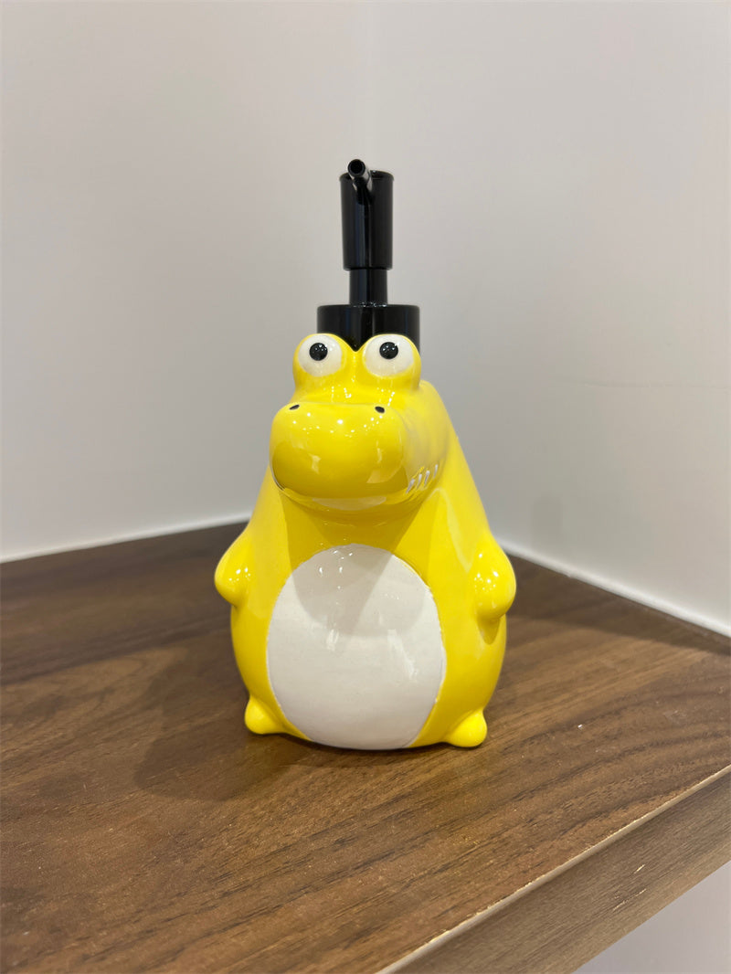 Cute Crocodile - Shaped Liquid Dispenser, Cartoon Bathroom Soap/Lotion Pump