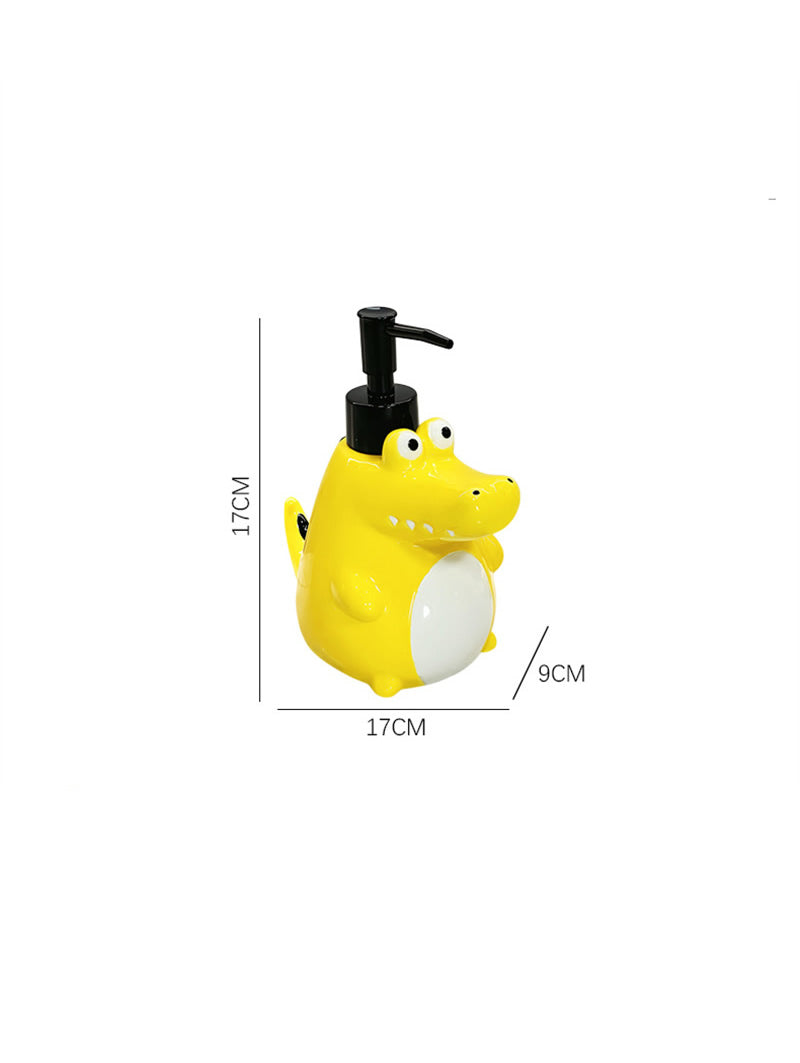 Cute Crocodile - Shaped Liquid Dispenser, Cartoon Bathroom Soap/Lotion Pump