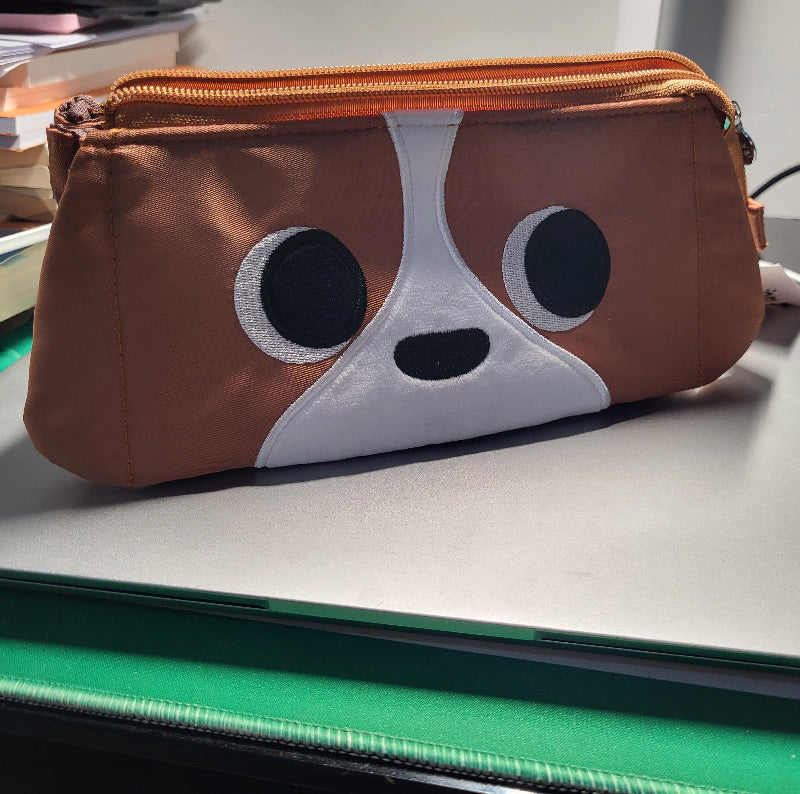 Cute Dog Pattern Pencil Case - Adorable and Functional Stationery Organizer
