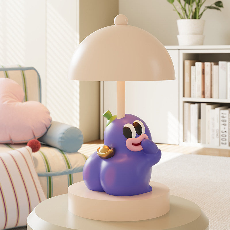 Cute Eggplant Night Light Lamp – Perfect Bedroom or Office Decor