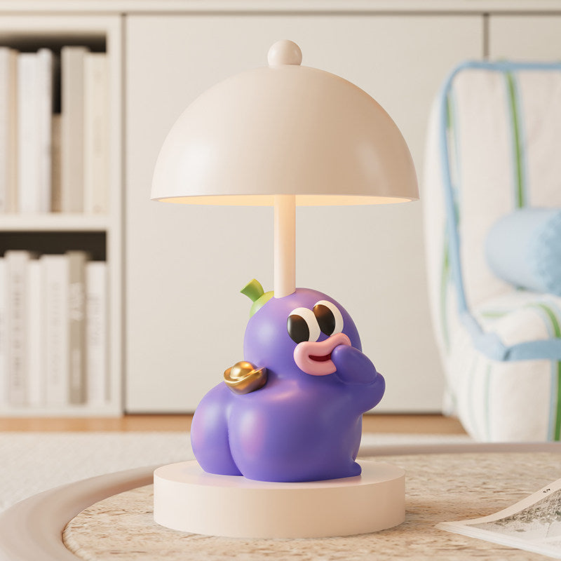 Cute Eggplant Night Light Lamp – Perfect Bedroom or Office Decor