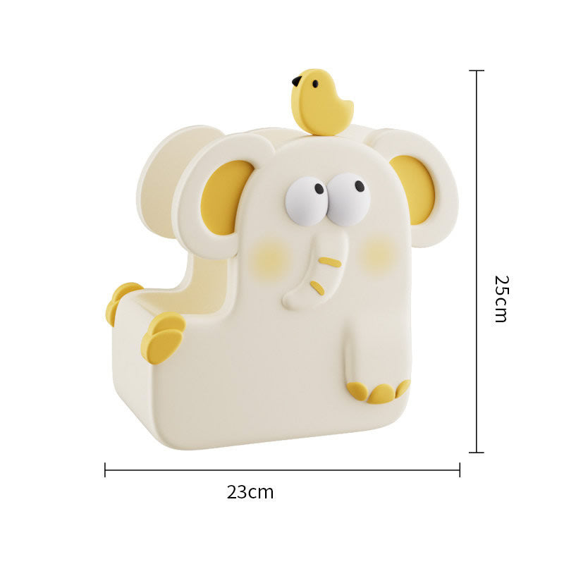 Cute Elephant Character Wine Rack - Cartoon Animal Single Bottle Holder for Home Decor