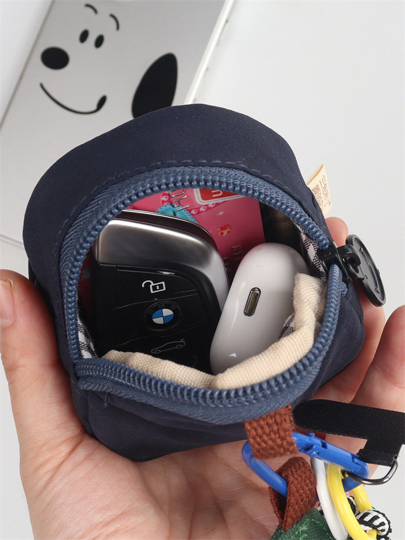Cute Fruit-Shaped Mini Coin Purse - Kawaii Zippered Pouch  for Keys & Earbuds