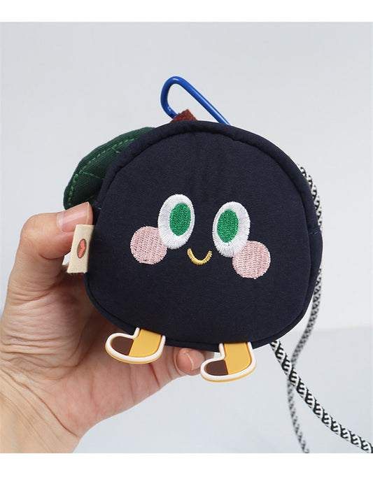 Cute Fruit-Shaped Mini Coin Purse - Kawaii Zippered Pouch  for Keys & Earbuds