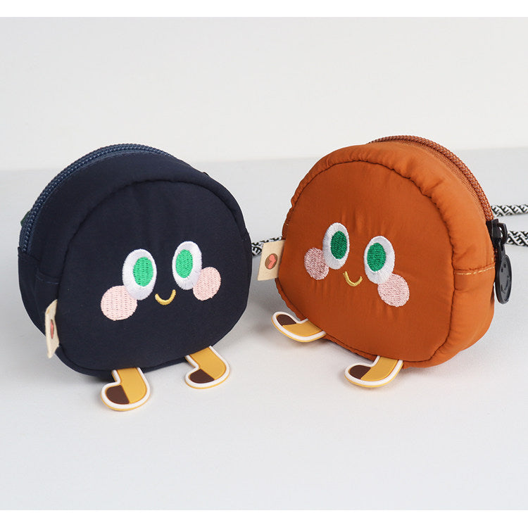 Cute Fruit-Shaped Mini Coin Purse - Kawaii Zippered Pouch  for Keys & Earbuds