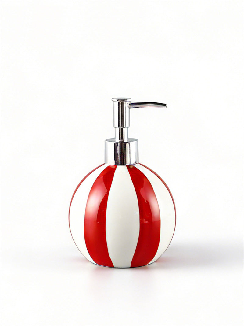 Cute Hot Air Balloon Shaped Ceramic Soap Dispenser, Large Capacity Refillable Liquid Hand Soap Shampoo Dish Soap Container, Playful Retro Bathroom Kitchen Countertop Decor