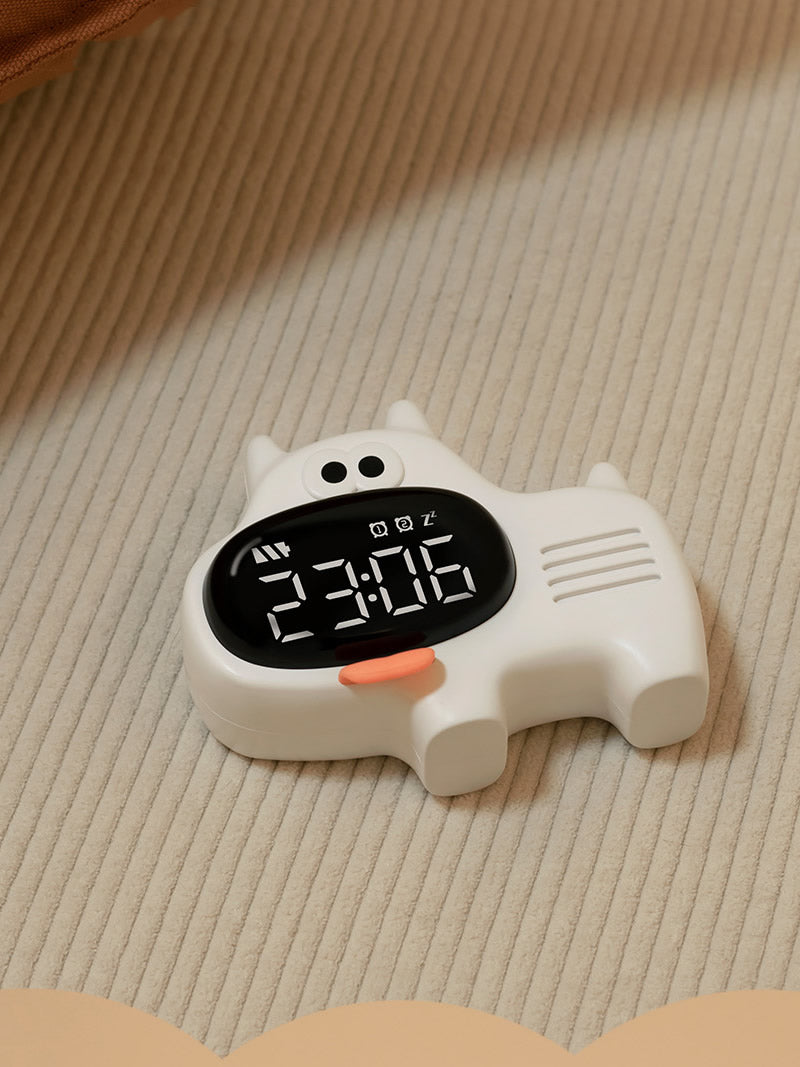Cute Mini Cartoon Puppy Desktop Alarm Clock, Holiday Gift