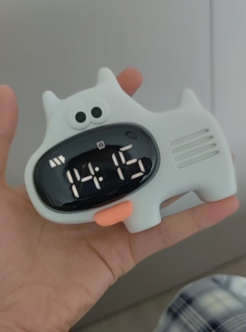 Cute Mini Cartoon Puppy Desktop Alarm Clock, Holiday Gift