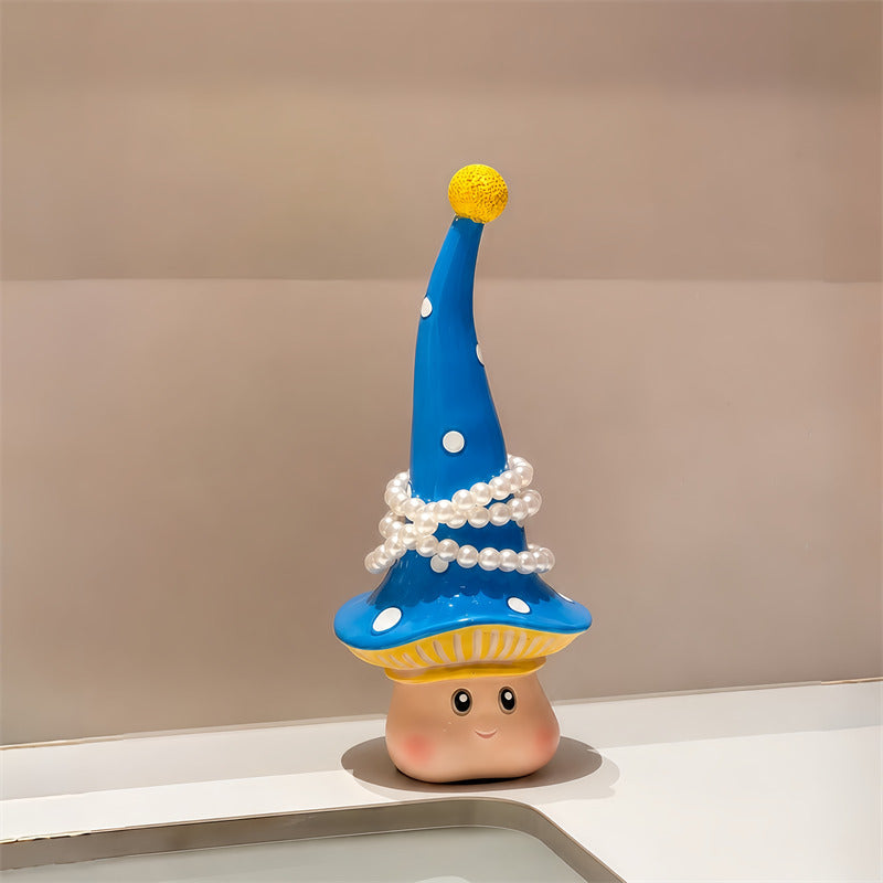 Cute Mushroom Bracelet Holder, Whimsical Jewelry Display Stand, Cartoon Elf Trinket Organizer for Bangles, Hair Ties