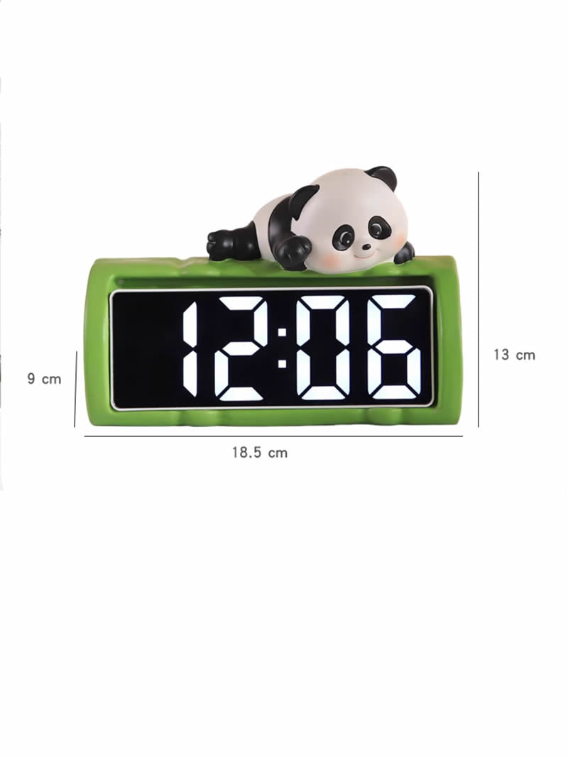 Cute Panda Desktop Clock, Home Decoration Ornaments, Holiday Gifts