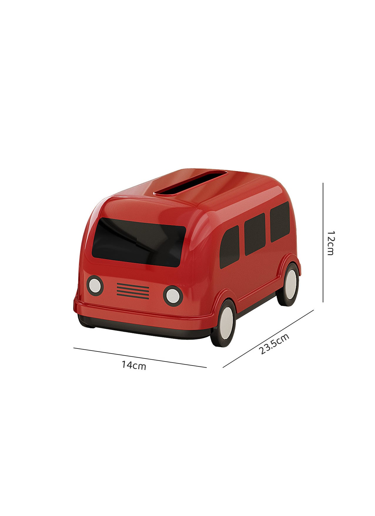 Cute Retro Camper Van Tissue Box , Decorative Bus‑Shaped Facial Tissue Holder