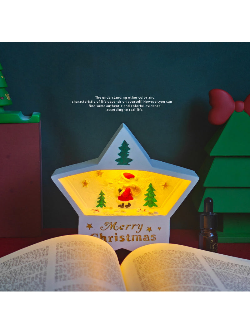 Cute Star Shape Christmas Theme Night Light
