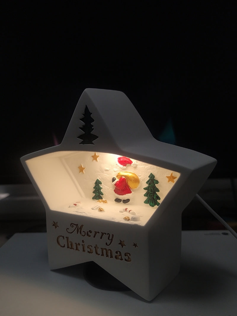 Cute Star Shape Christmas Theme Night Light
