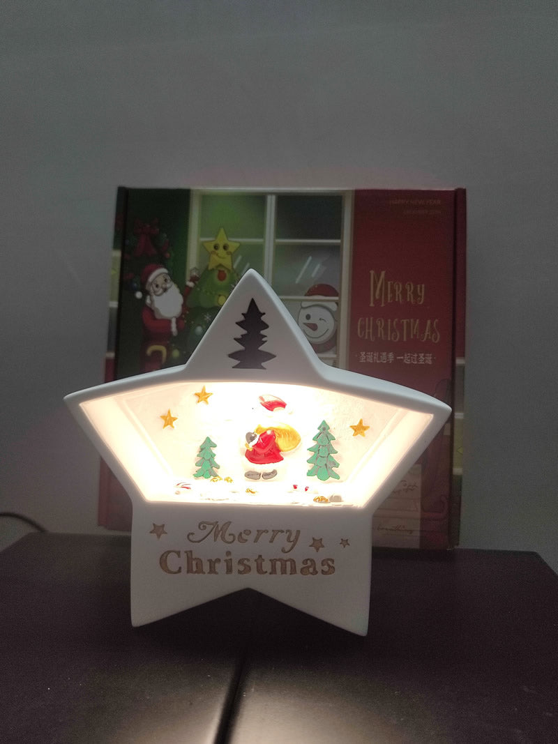 Cute Star Shape Christmas Theme Night Light