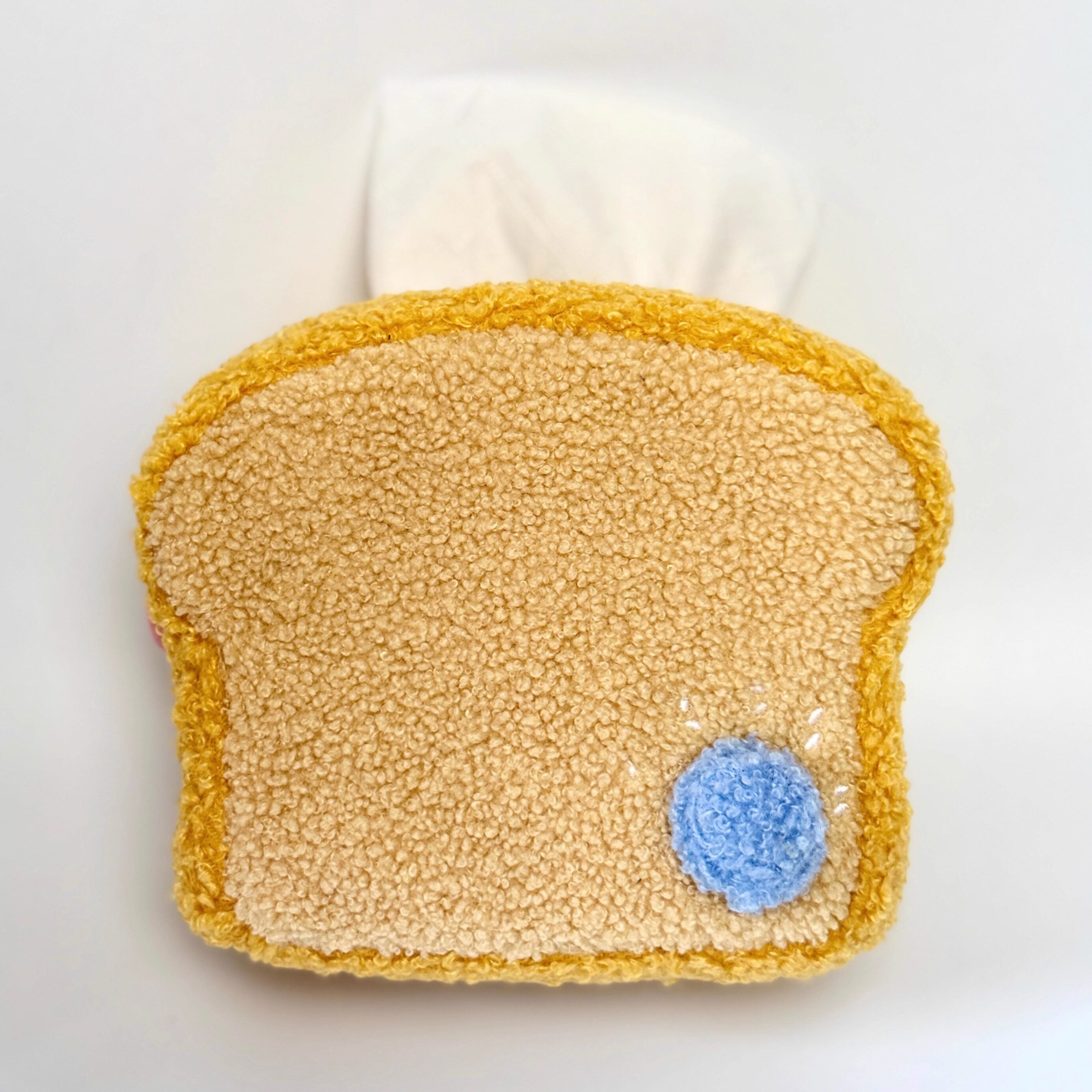 Cute Toast Bread Plush Tissue Box - Cartoon Food-Themed Tissue Holder ...