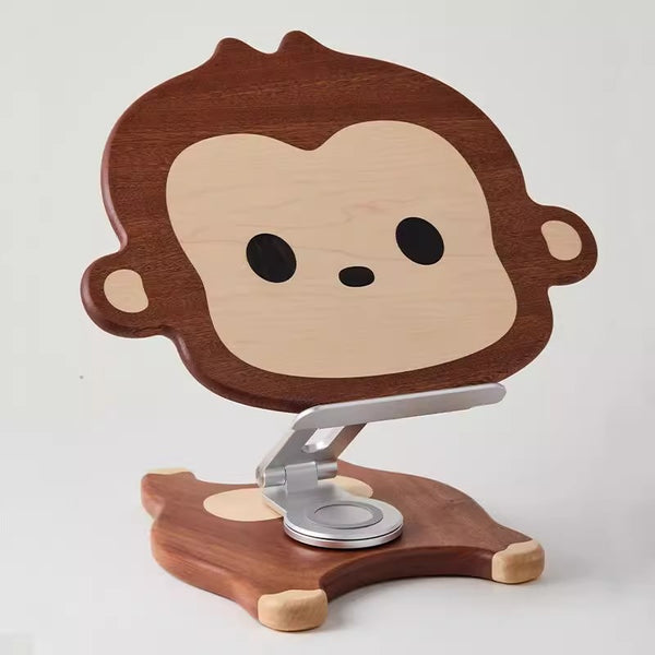 Cute Wooden Monkey Study Reading Stand, Ipad Stand – MoreAngle