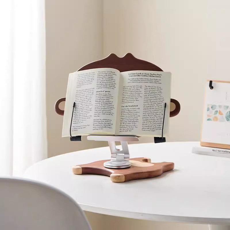 Study Man Stand Cute Wooden Monkey Study Reading Stand, Ipad Stand – MoreAngle