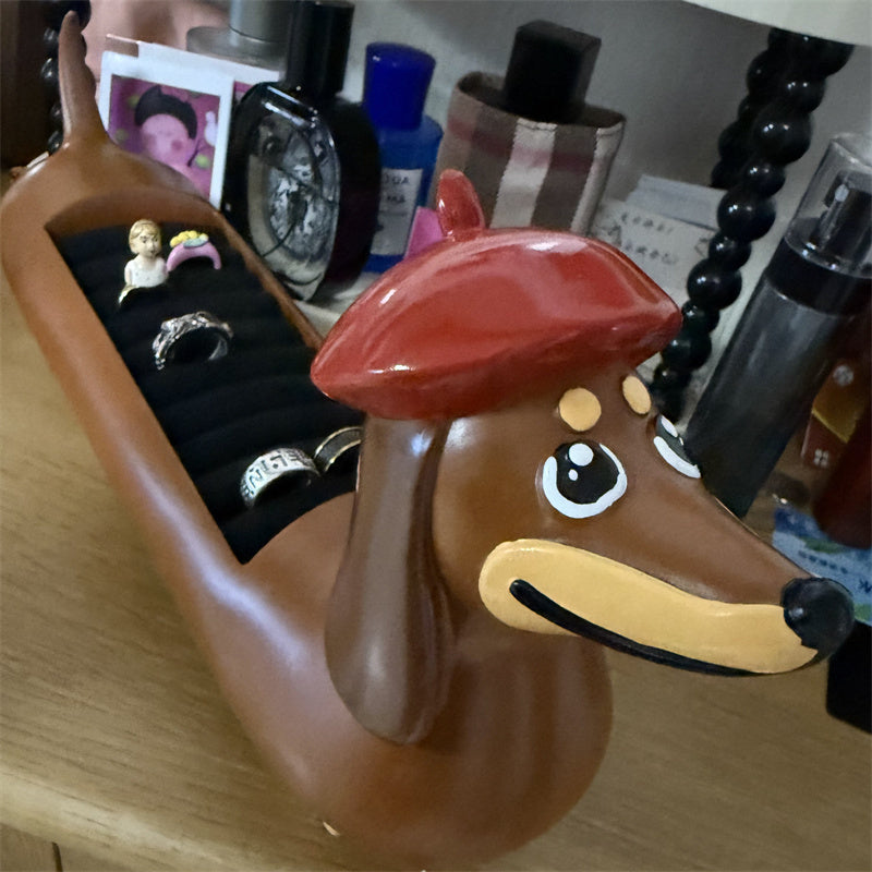 Dachshund Dog-Shaped Jewelry Box,Storage Tray,Give Her A Gift Idea