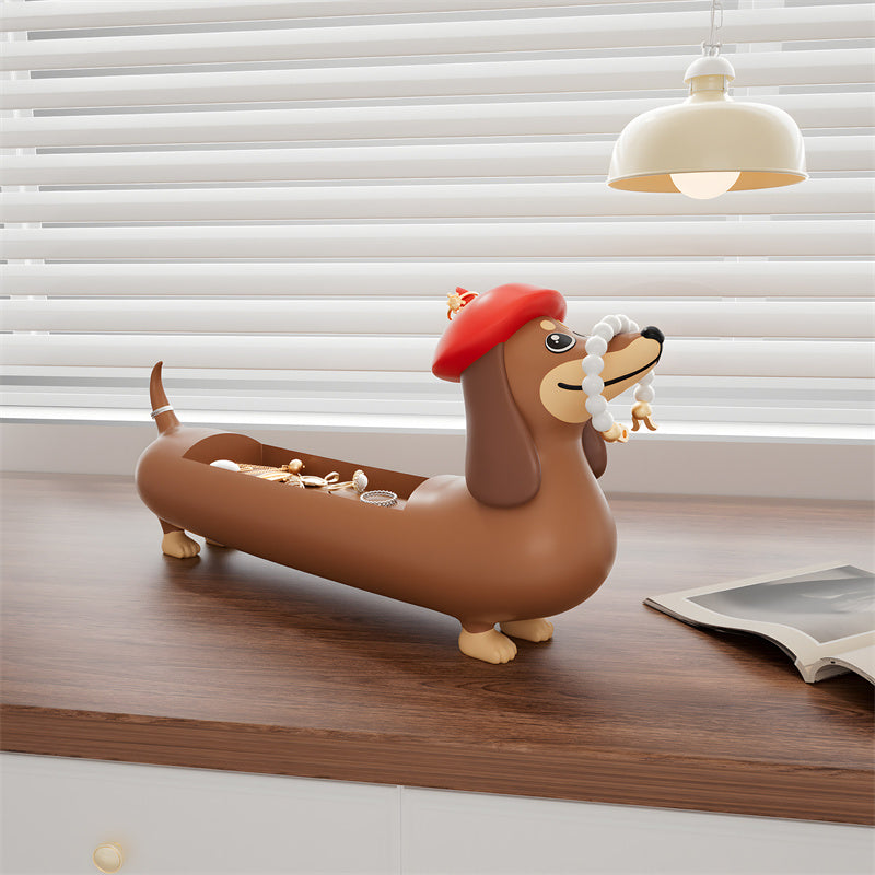 Dachshund Dog-Shaped Jewelry Box,Storage Tray,Give Her A Gift Idea