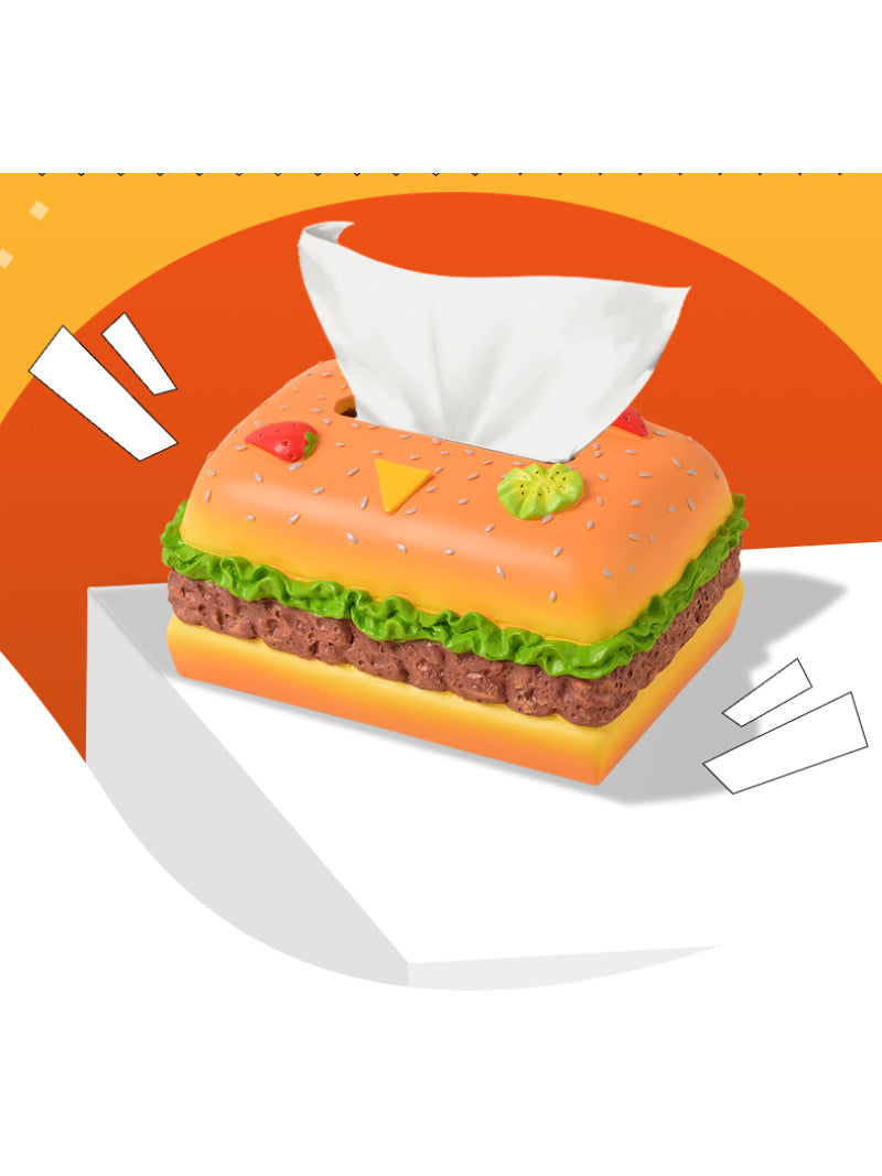 Delicious Hamburger Tissue Box, Creative Home Decoration