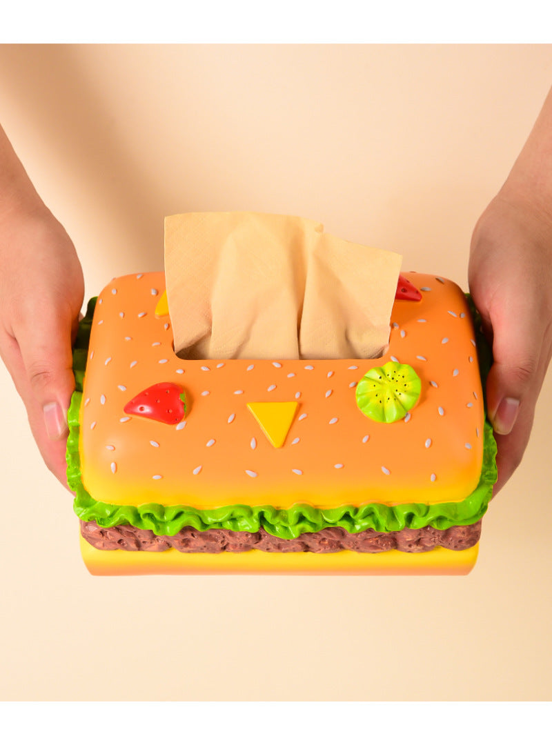 Delicious Hamburger Tissue Box, Creative Home Decoration