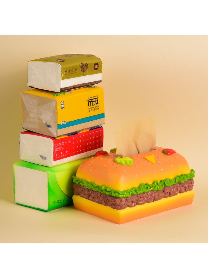 Delicious Hamburger Tissue Box, Creative Home Decoration