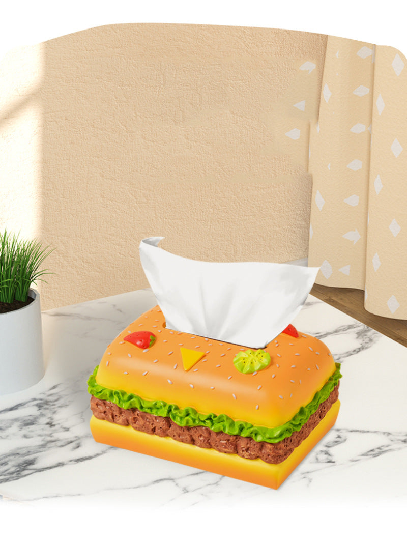 Delicious Hamburger Tissue Box, Creative Home Decoration