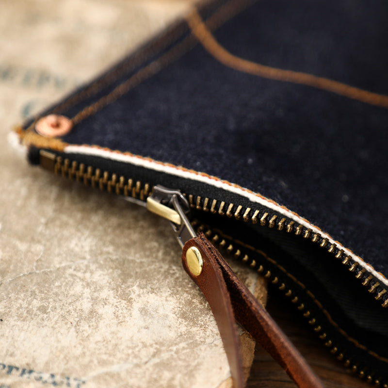 Denim Pocket Wallet -  Stylish Denim Organizer for Cards, Cash, Small Items