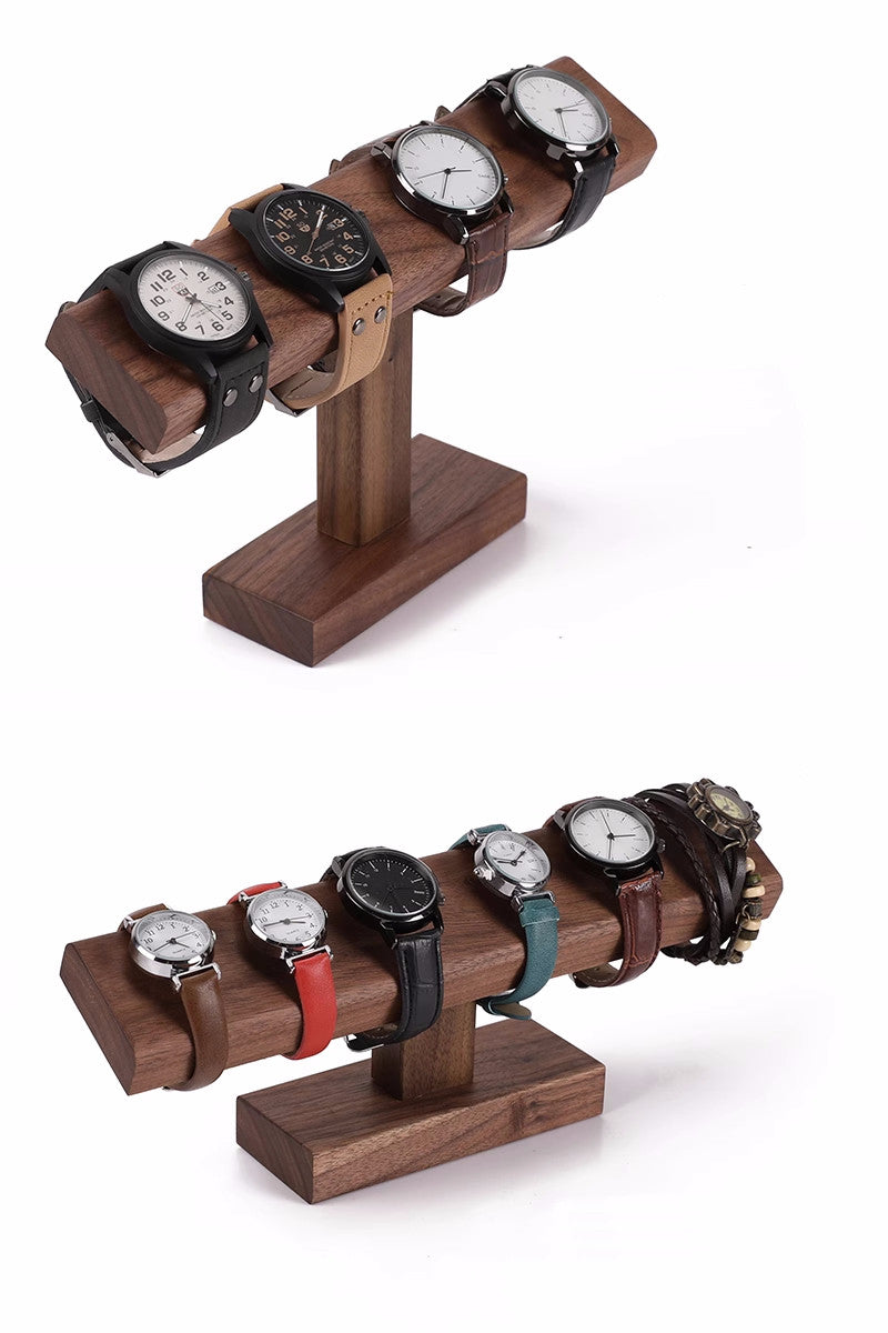 Desktop Wooden Storage Holder, Watch Bracelet Display Rack – More Angle