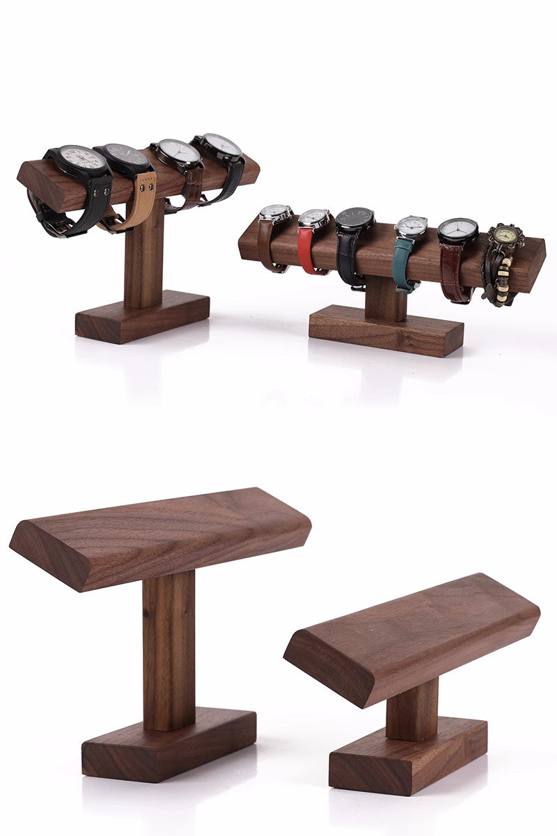 Watch Cuff Display Desktop Wooden Storage Holder, Watch Bracelet Display Rack – MoreAngle