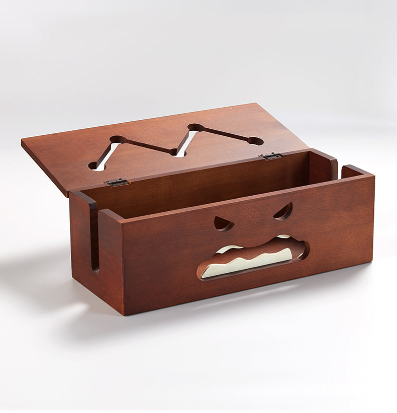 Devilish Wooden Cable Organizer, Desk Clutter Solution for Charging Cable,Socket