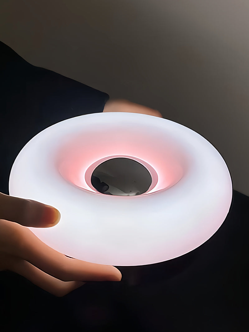 Donut-Shaped Touch Lamp - Rechargeable Led Night Light, Gift For Her