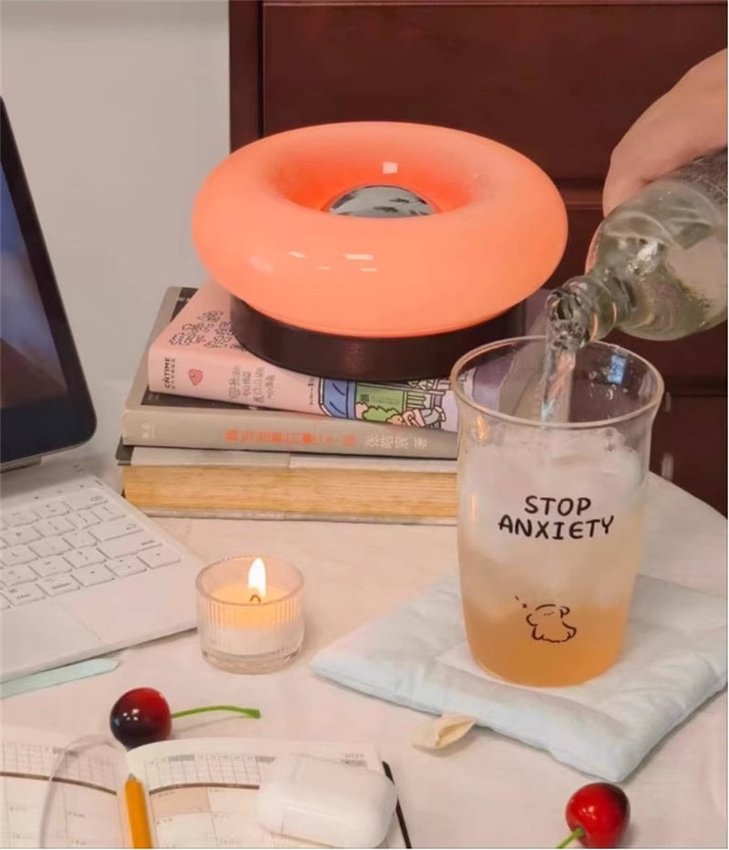 Donut-Shaped Touch Lamp - Rechargeable Led Night Light, Gift For Her