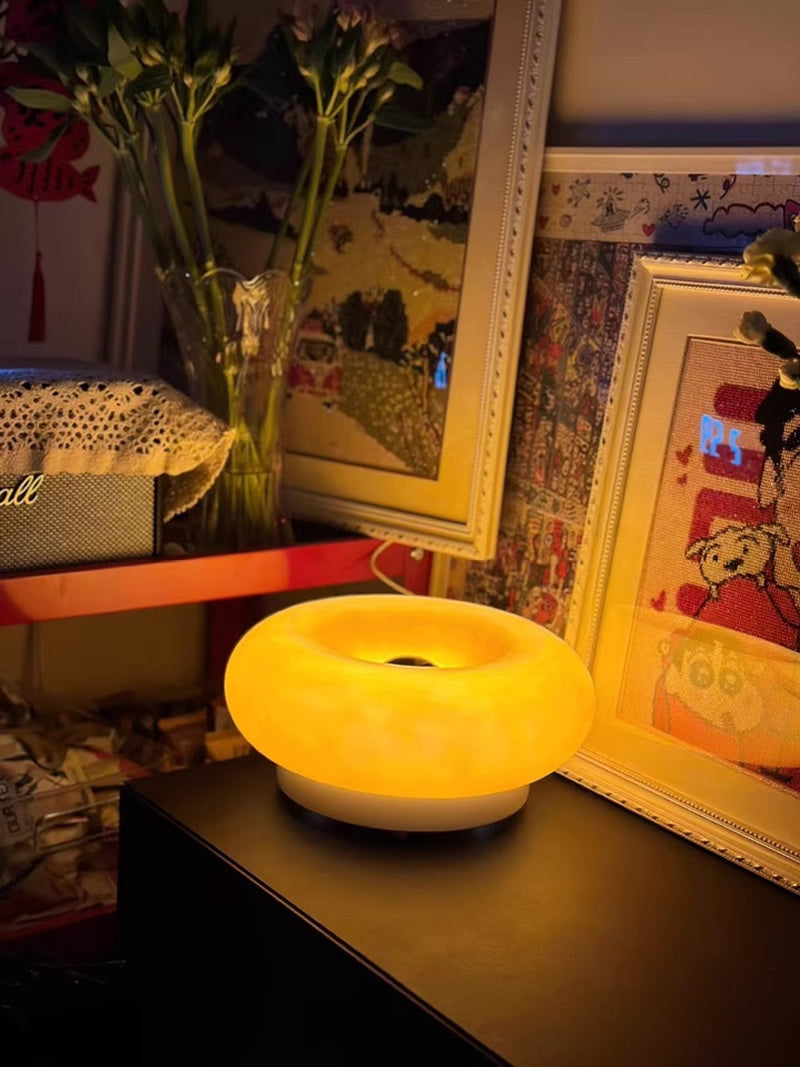 Donut-Shaped Touch Lamp - Rechargeable Led Night Light, Gift For Her