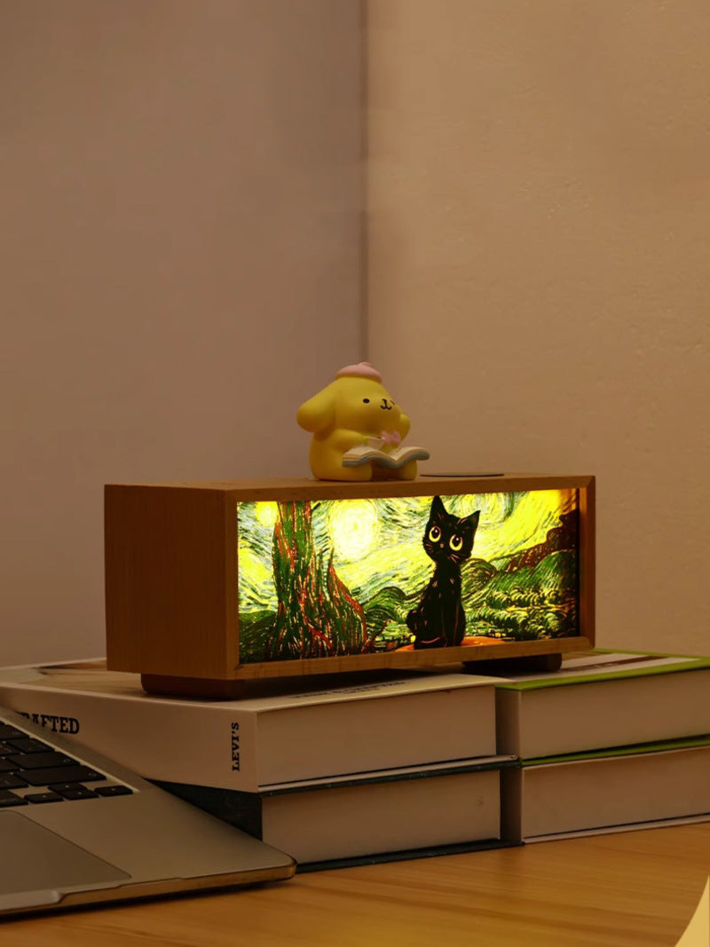 Exquisite Black Cat Bluetooth Speaker, Christmas Gift Night Light