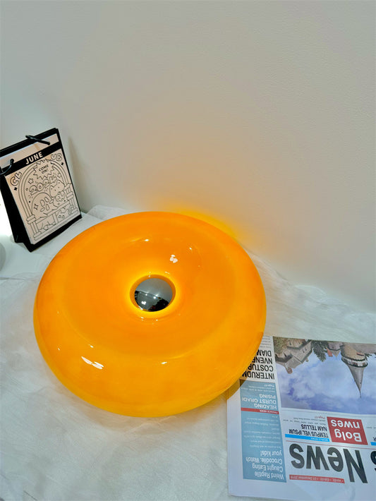 Exquisite Orange Donut Romantic Night Light, Round Atmosphere Light
