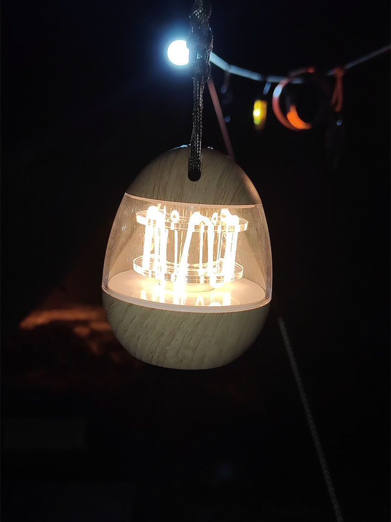 Exquisite Lightning-Shaped Charging Small Lamp, Outdoor Camping Lights