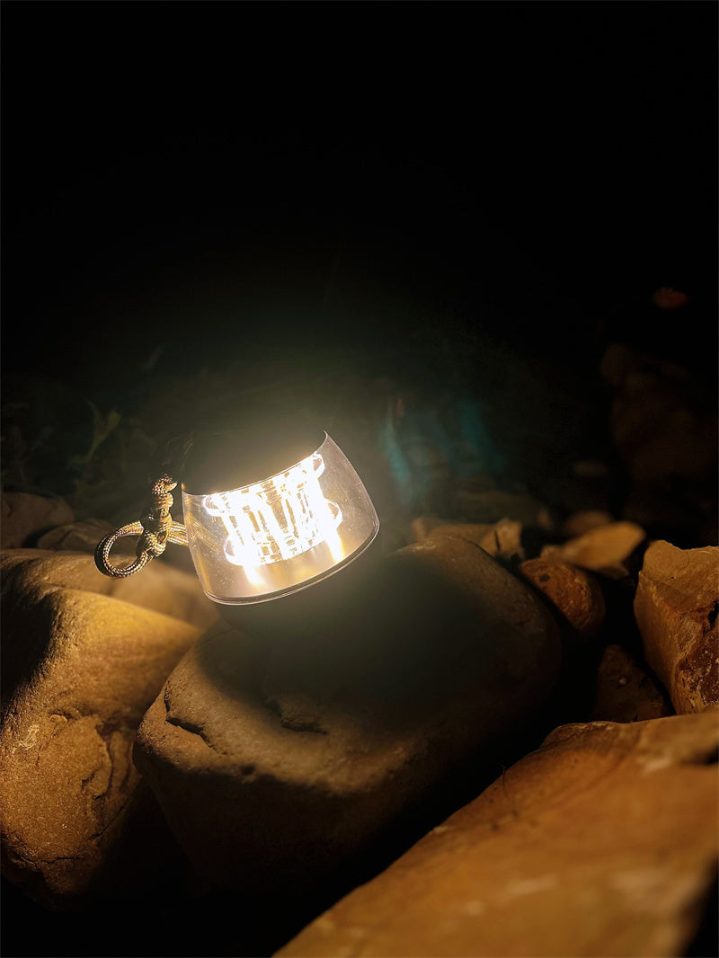 Exquisite Lightning-Shaped Charging Small Lamp, Outdoor Camping Lights
