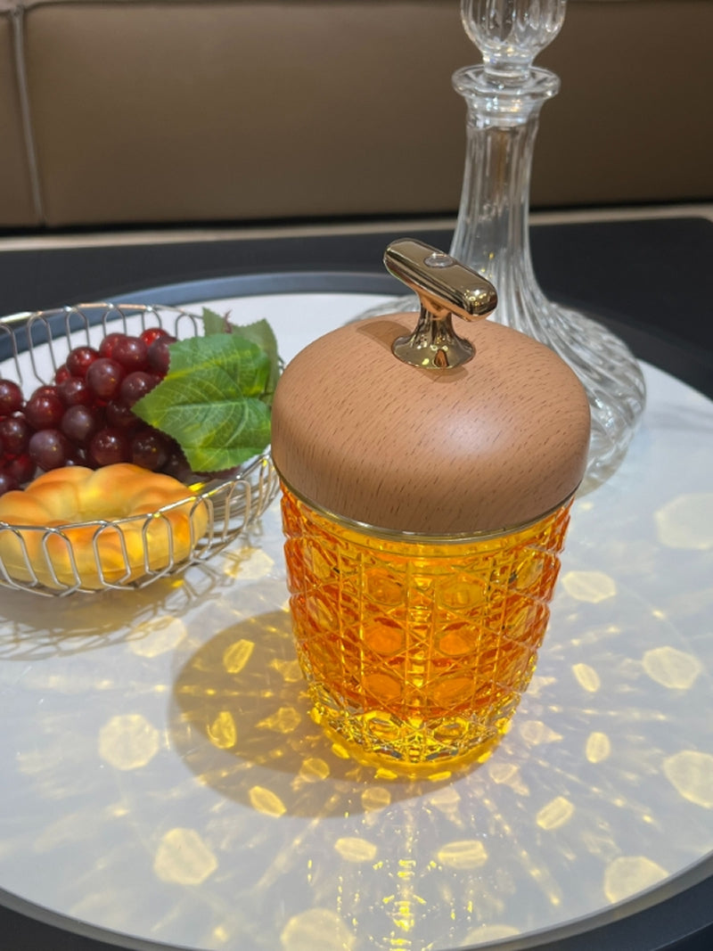 Exquisite Nut Atmosphere Night Light, Home Decorative Crystal Glass Lamp