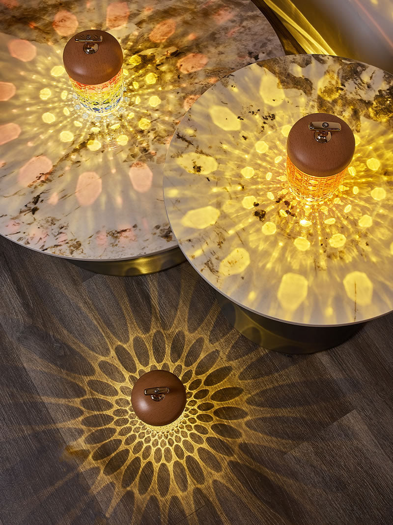 Exquisite Nut Atmosphere Night Light, Home Decorative Crystal Glass Lamp