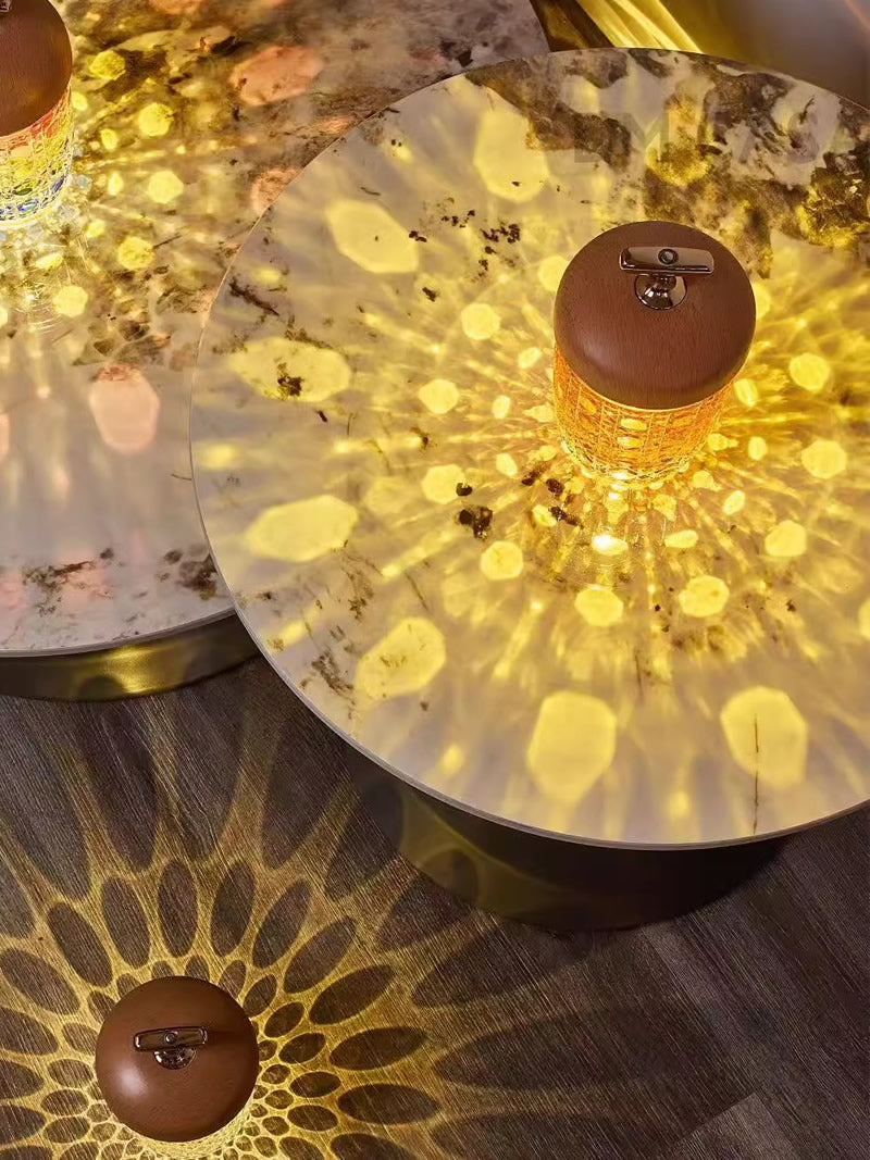 Exquisite Nut Atmosphere Night Light, Home Decorative Crystal Glass Lamp