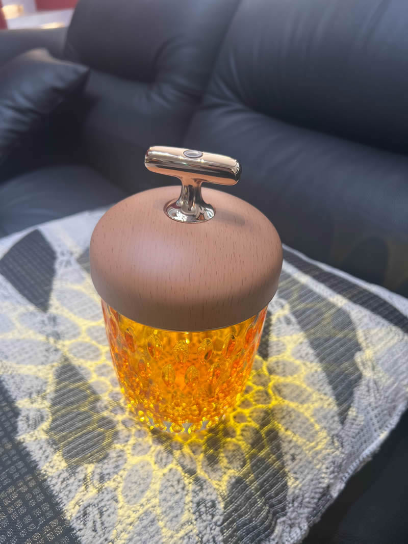 Exquisite Nut Atmosphere Night Light, Home Decorative Crystal Glass Lamp