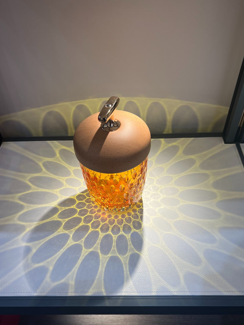 Exquisite Nut Atmosphere Night Light, Home Decorative Crystal Glass Lamp