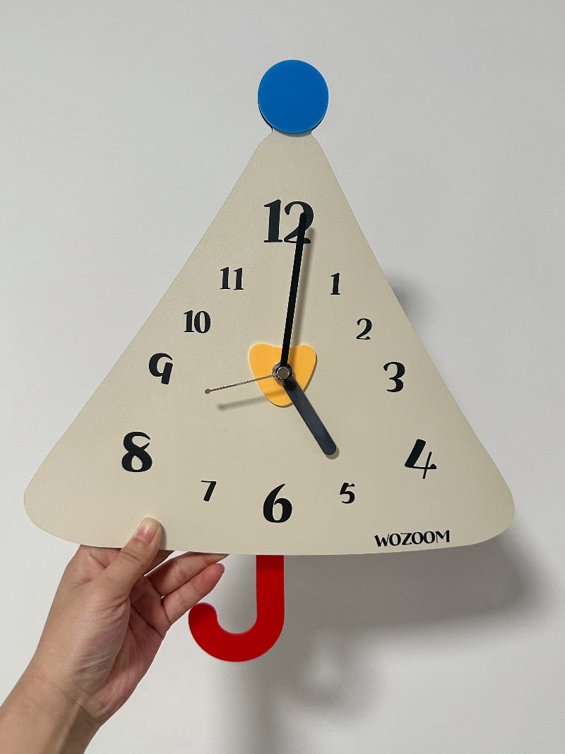 Exquisite Umbrella-Shaped Art Wall Clock, Decorative Swing Clock